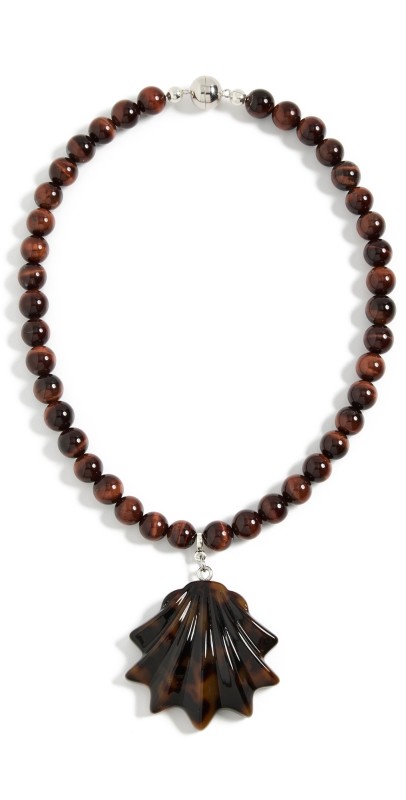 Julietta Tortoise Bead Necklace Tortois