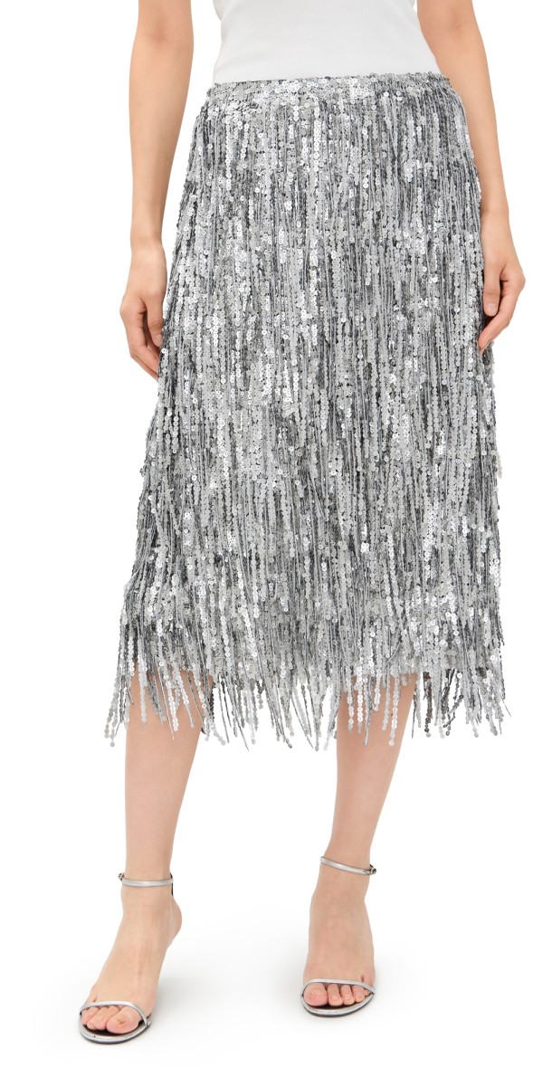 rag & bone Billie Sequin Midi Skirt Gnmt