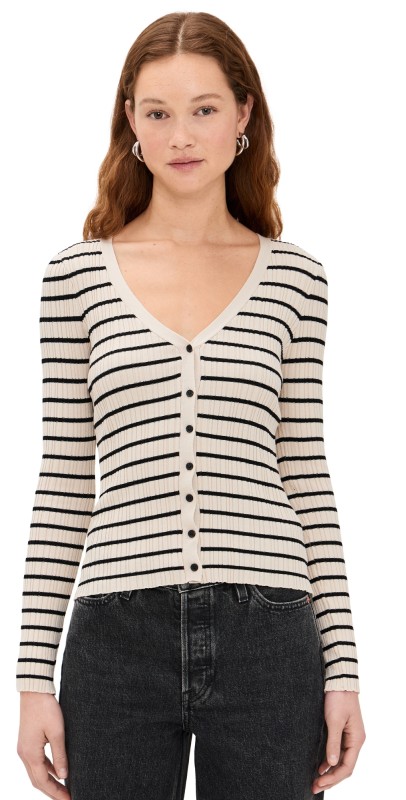 Z Supply Jordana Stripe Sweater Sandshell