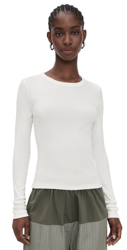 St. Agni Long Sleeve Top White