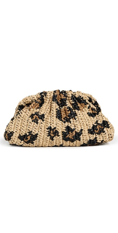 Maria La Rosa Game Crochet Animalier Clutch Leo