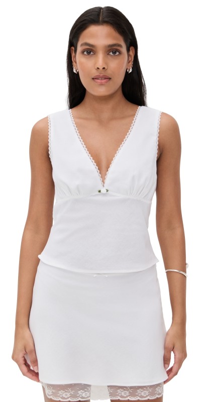 NIA Celia Top White