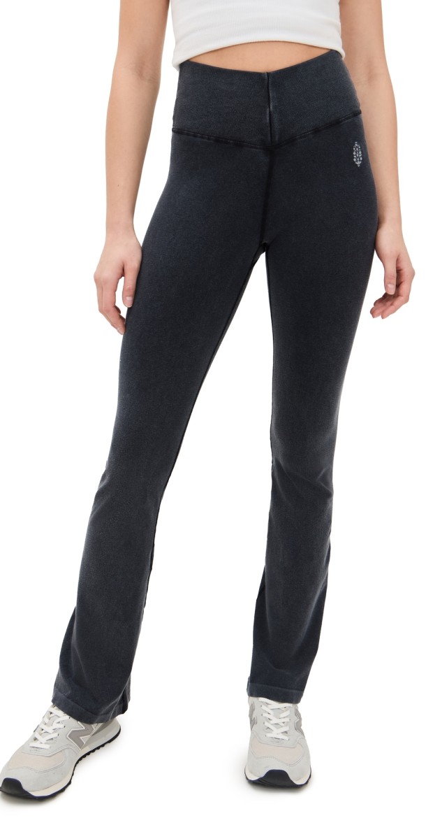 FP Movement Go To Smooth Flare Leggings Washed Black