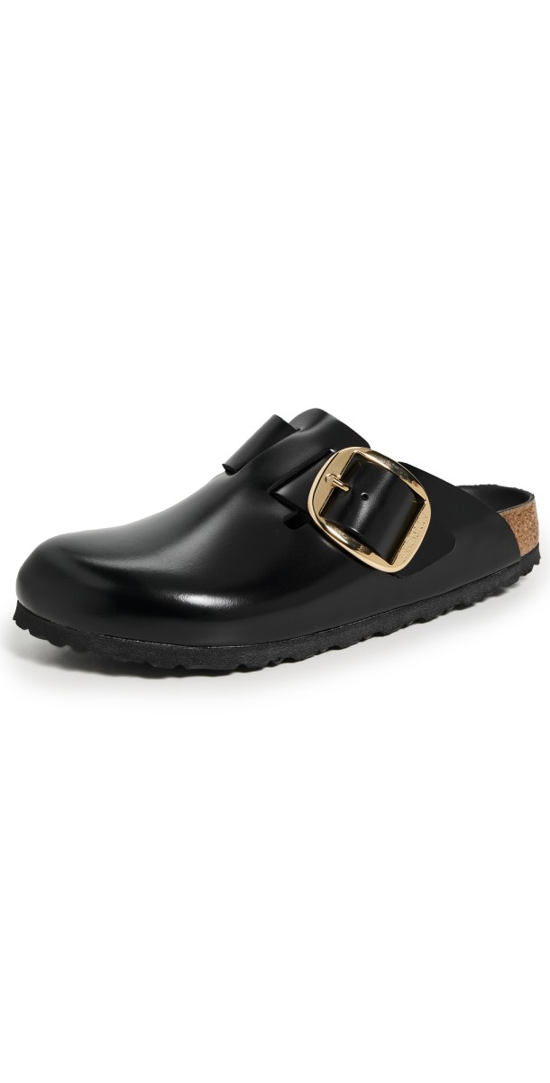 Birkenstock Boston Big Buckle Clogs Dressy Black