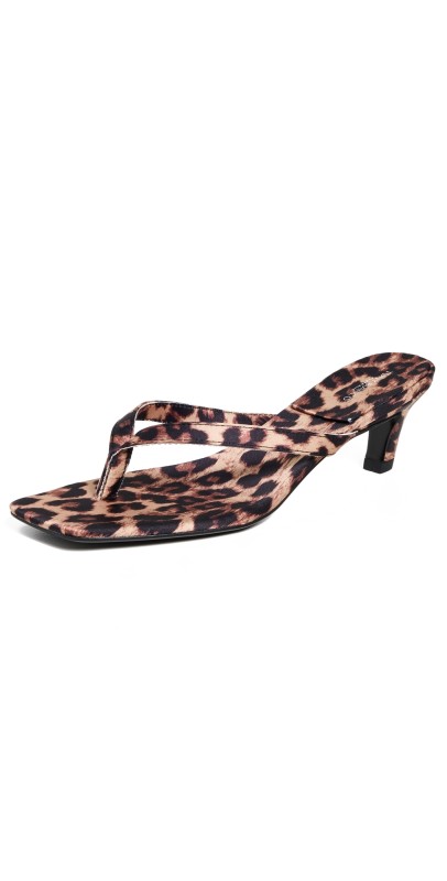 Tony Bianco Topaz Sandals Leopard Satin