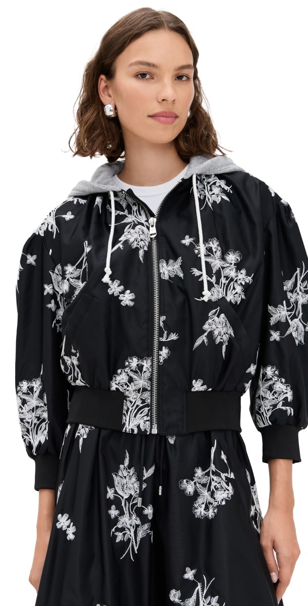 Cinq à Sept Wildflower Whimsy Ollie Jacket Black/Ivory