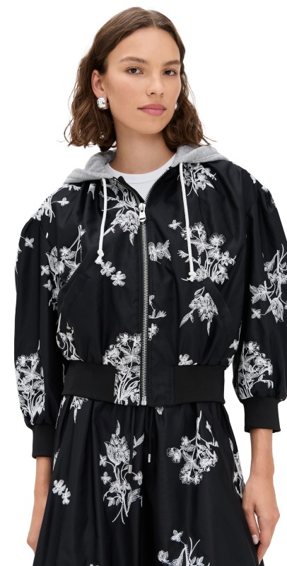 Cinq à Sept Wildflower Whimsy Ollie Jacket Black/Ivory