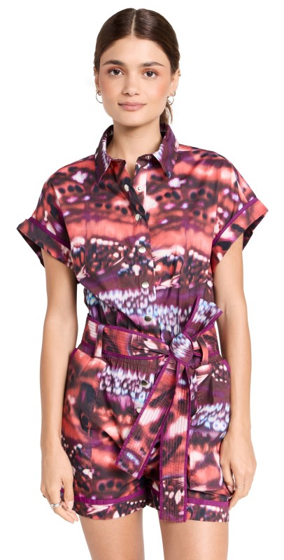 Chufy Marcia Cotton Playsuit Erik Red
