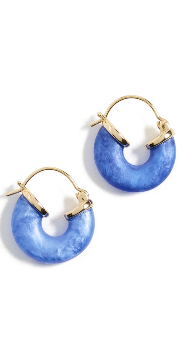 Anni Lu Petit Swell Hoops Deep Blu