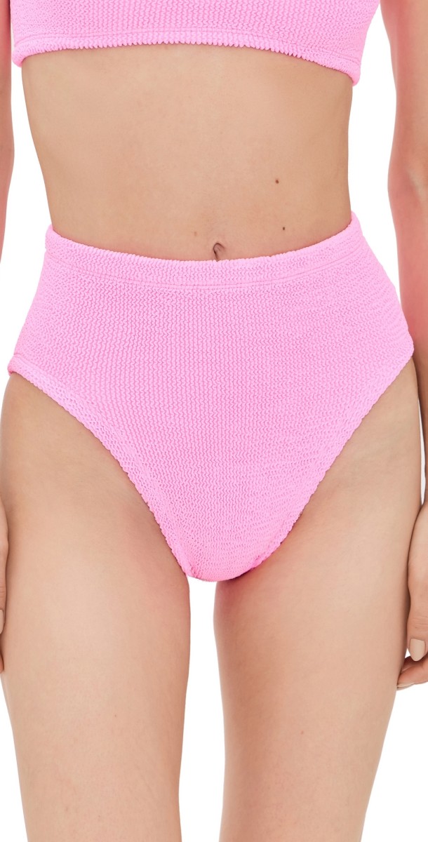 Hunza G High Waist Bikini Bottoms Bubblegum