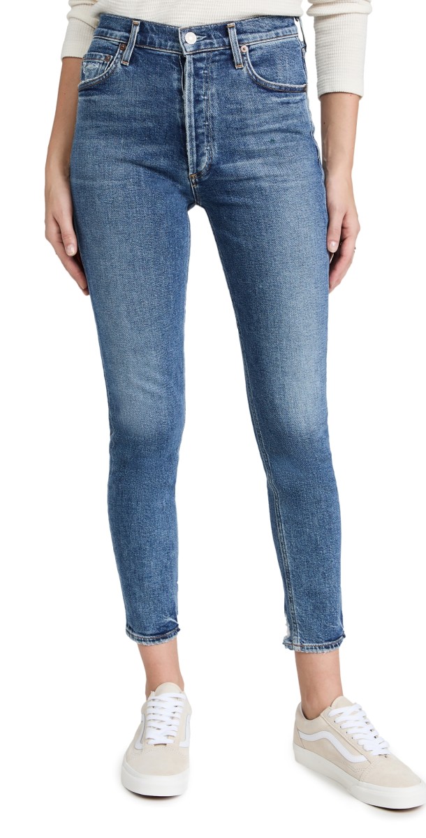 AGOLDE Nico High Rise Slim Fit Jeans Betray