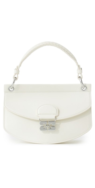 GANNI Apo-G Mini Top Handle Bag Egret