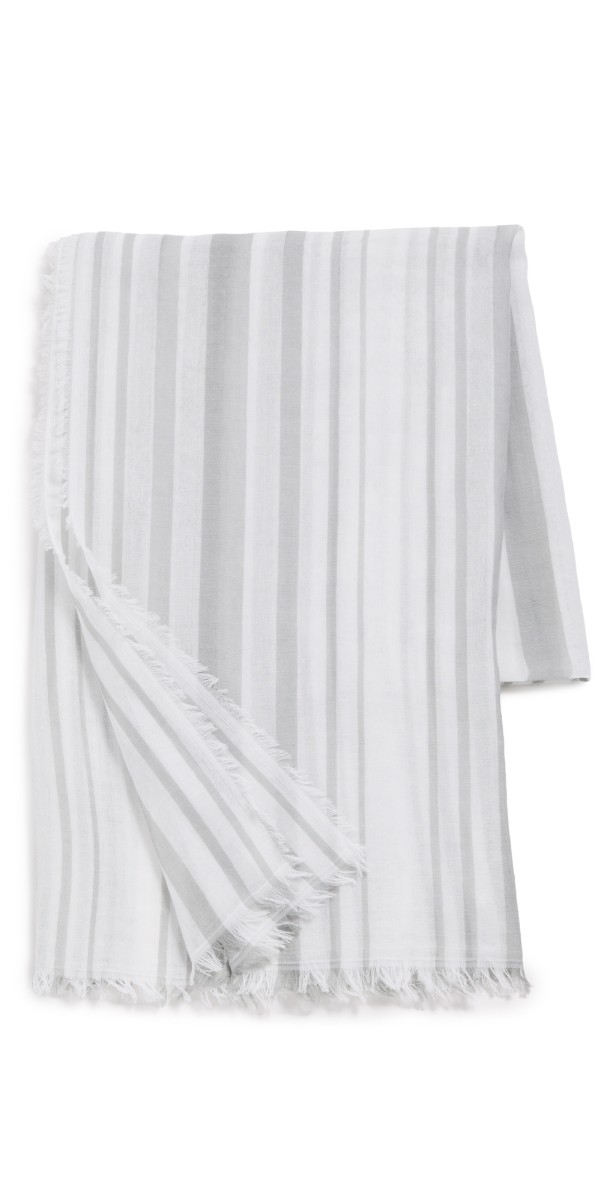 Vince Vince Cotton Variegated Stripe Scarf 058Seast