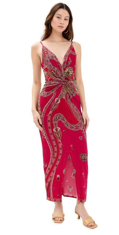 Camilla Strappy Dress With Twist Front Kissed By A Cobra