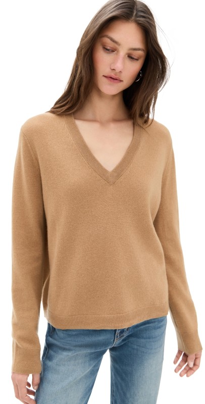Jenni Kayne Cashmere Flynn Sweater Camel