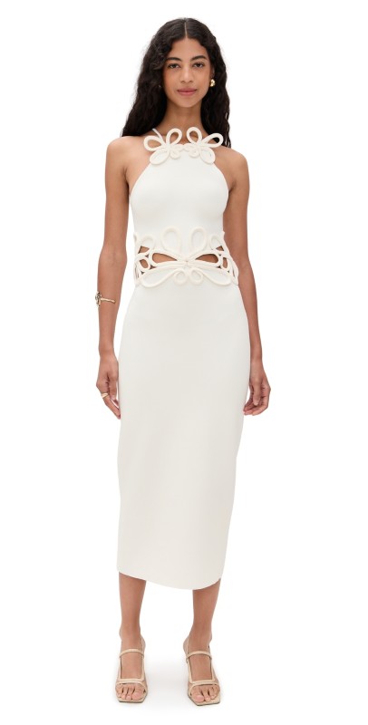 Cult Gaia Jena Knit Dress Off White