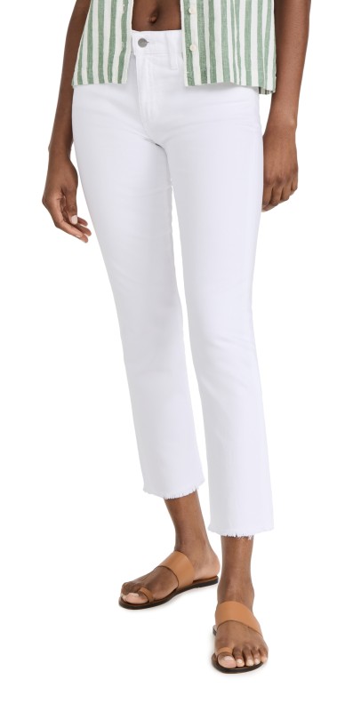 Joe's Jeans The Lara Cigarette Ankle Jeans White