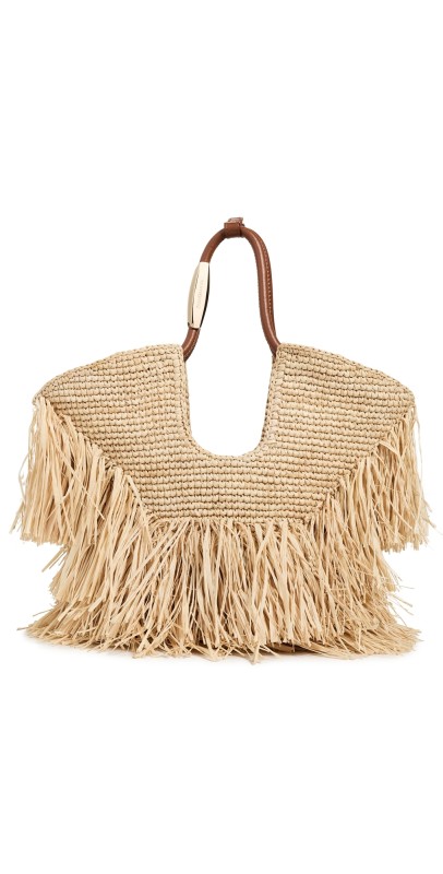 Zimmermann Goldentime Small Fringe Tote Natural