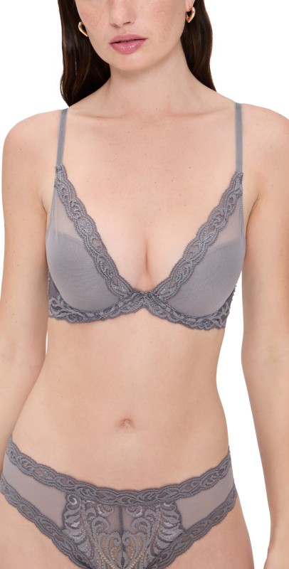 Natori Feathers Plunge T-Shirt Bra Nickel
