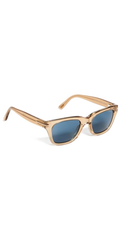 Tom Ford Snowdon Sunglasses Shiny Light Brown/Blu