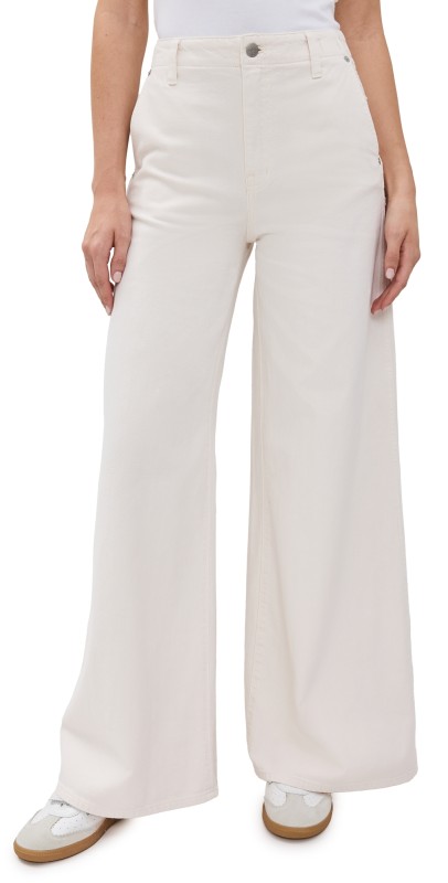 Madewell Wide Sweep Trousers Off White