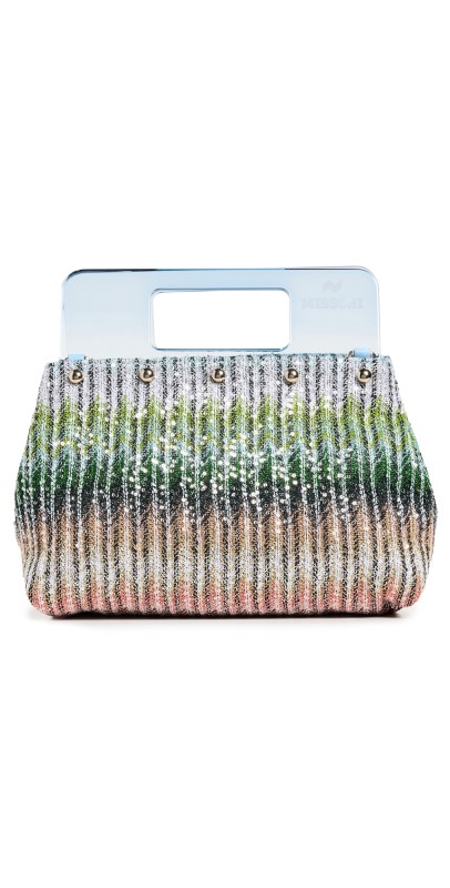 Missoni Plexi Pouch Small Rainbow Lurex