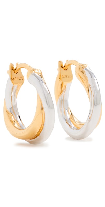 Missoma Lucy Williams Chunky Entwine Small Hoops Mixed