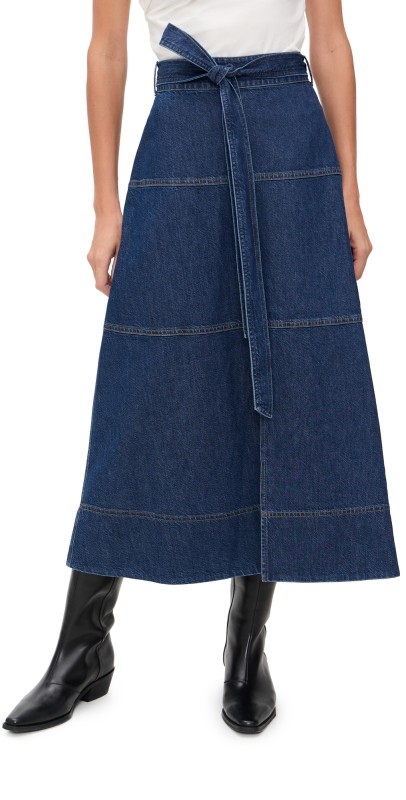 Tanya Taylor Hudley Skirt Classic Indigo Blue