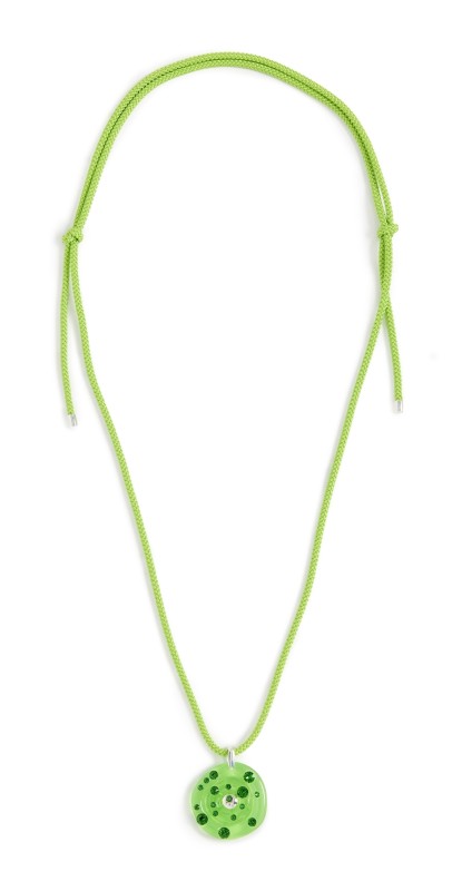 Fry Powers Resin Crystal Necklace Canary Mult