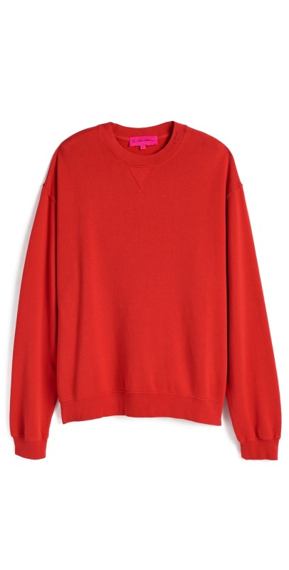The Elder Statesman Unisex Daily Crew Sweatshirt Coal