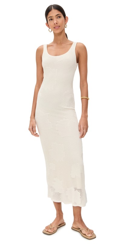 Z Supply Praya Fleur Crochet Dress Natural