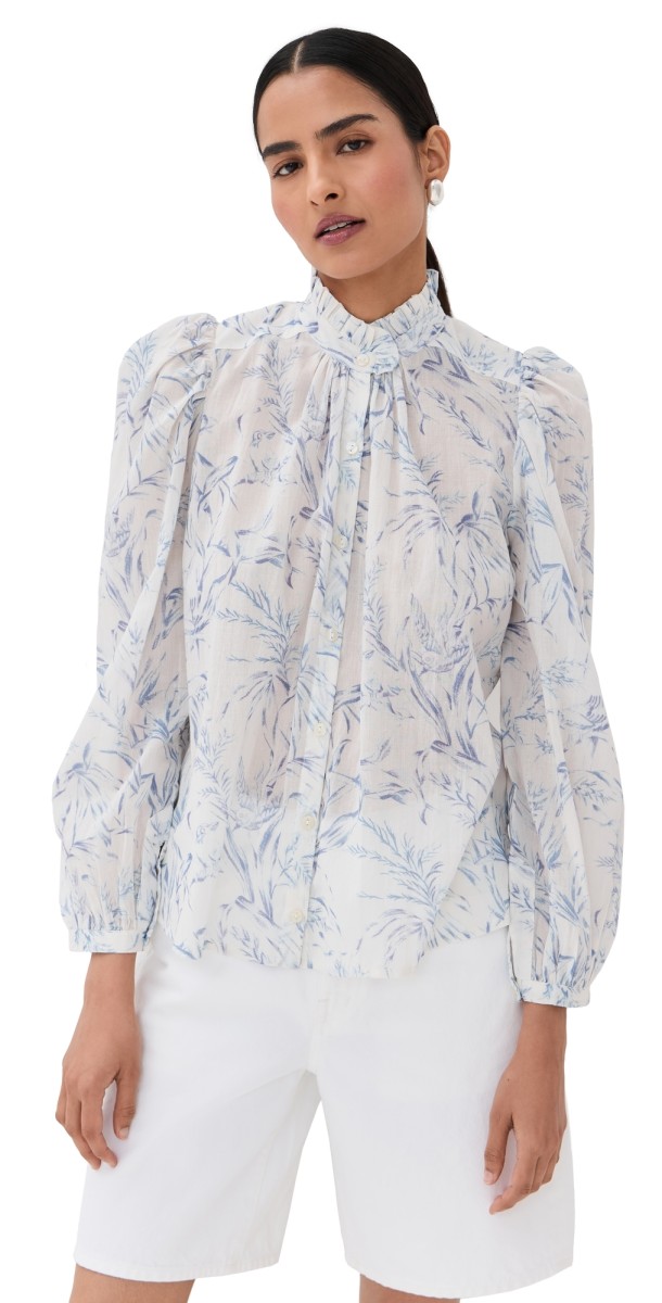 Alix of Bohemia Annabel Avian Toile Shirt Avian