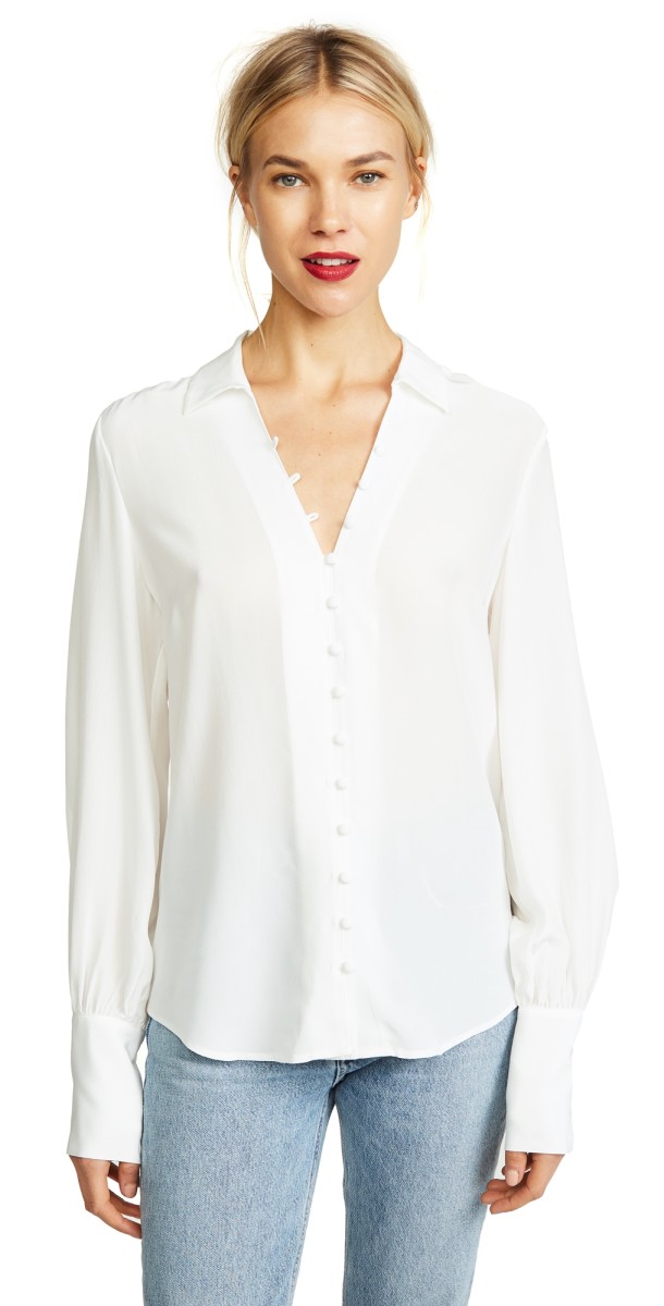 L'AGENCE Naomi Blouse Ivory