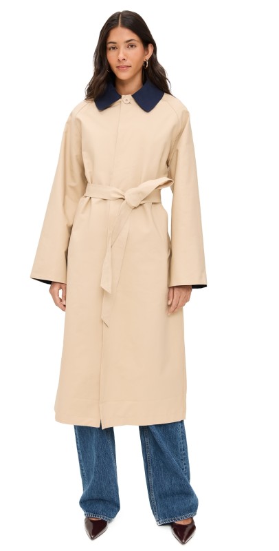 Line & Dot Shiloh Trench Coat Ecru