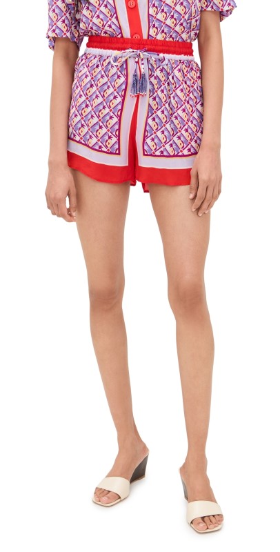 FARM Rio Pineapple Printed Shorts Graphic Pineapple Scarf Multi