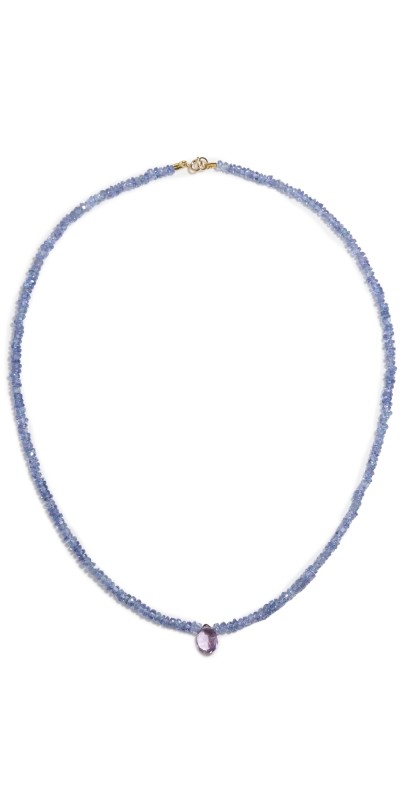JIA JIA Tanzanite Amethyst Teardrop Necklace Blue/Lavender