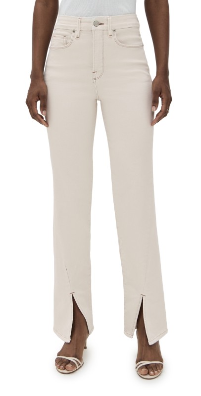 Good American Good Boy Straight Jeans Pearl