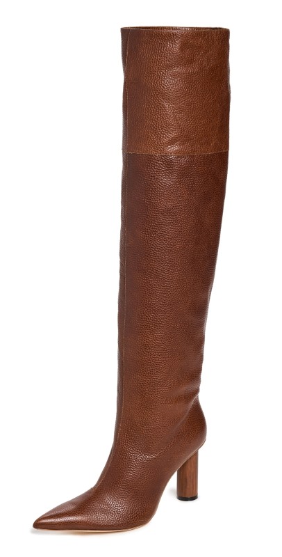 A. W.A. K.E. MODE Maya Boots Brown