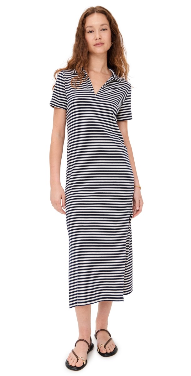 Velvet Khan Dress Navy