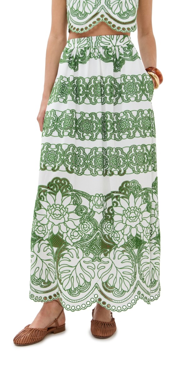 Borgo de Nor Belan Skirt White/Green