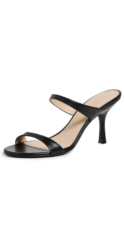 Stuart Weitzman Nudist Slides 85mm Black