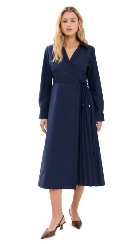 Tanya Taylor Midi Shivon Dress Maritime Blue