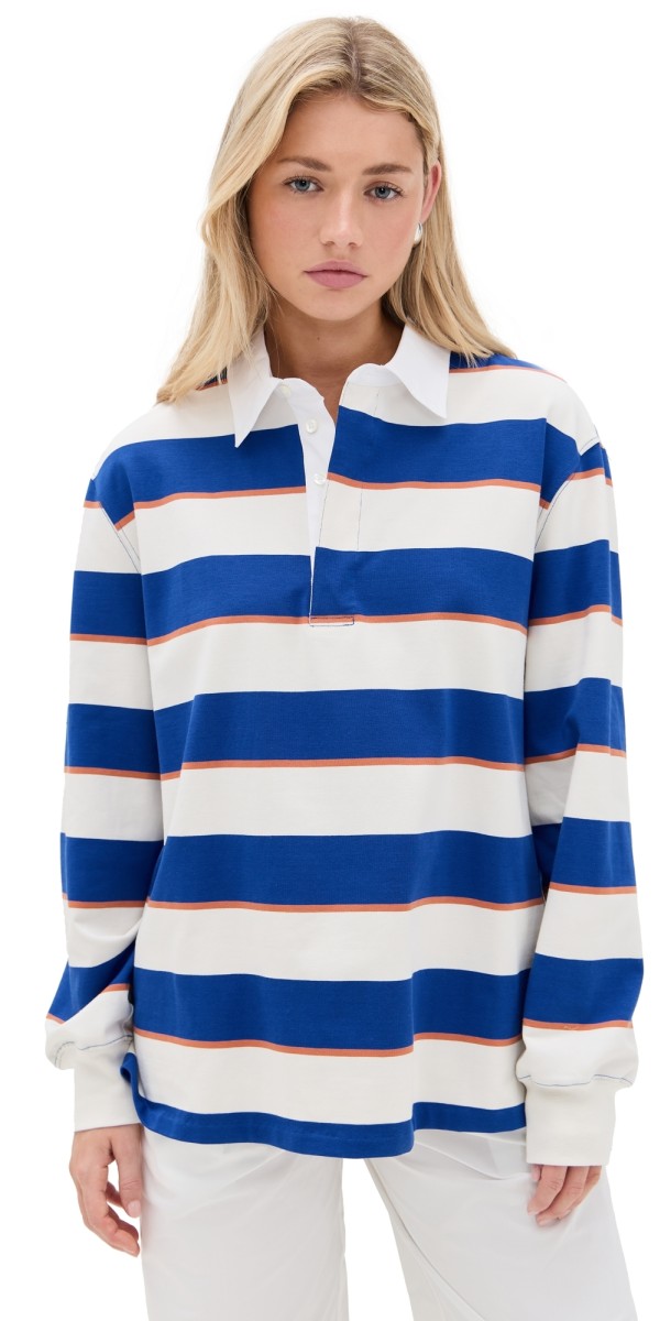 STAUD Gavin Tee Yacht Rugby Stripe