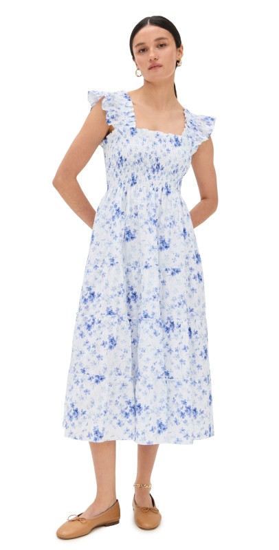 Hill House Home The Ellie Nap Dress Sweet Peas/Blue