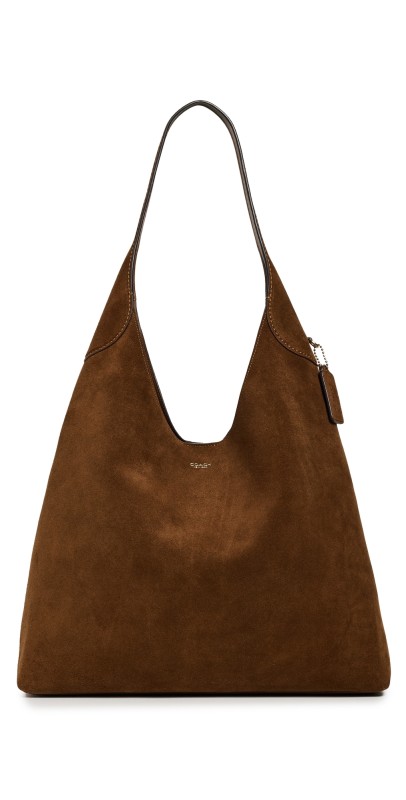 Coach Suede Brooklyn Shoulder Bag 39 B4/Warm Brow