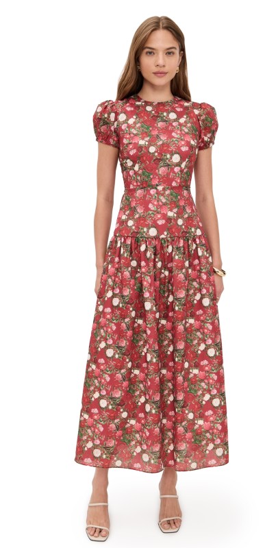 Damaris Bailey Gisella Dress Red Floral