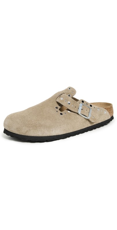 Birkenstock Boston Rivets Clogs Taupe