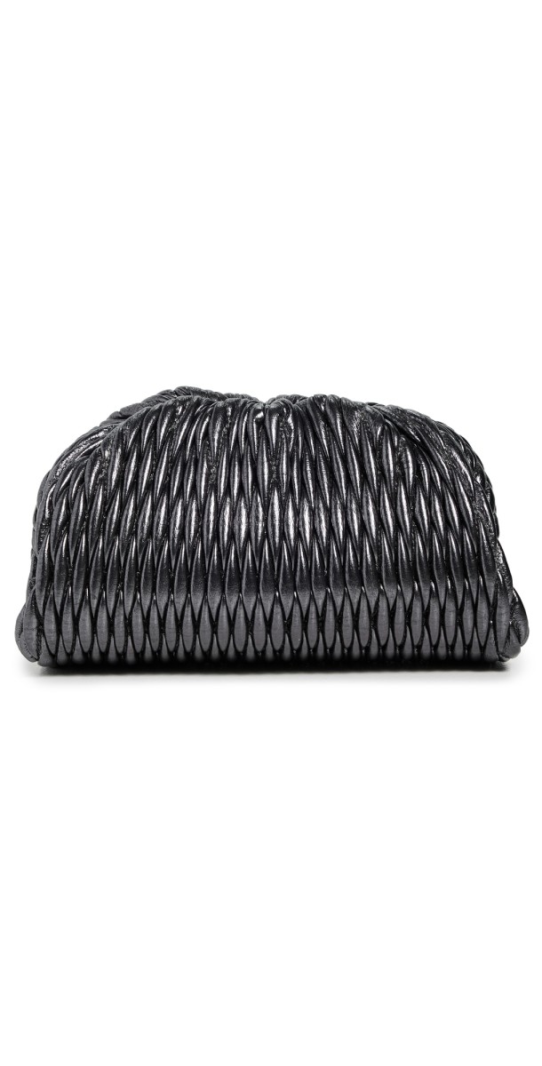 A. L.C. Enzo Faux Leather Bag Slate Metallic