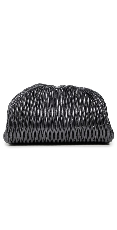 A. L.C. Enzo Faux Leather Bag Slate Metallic