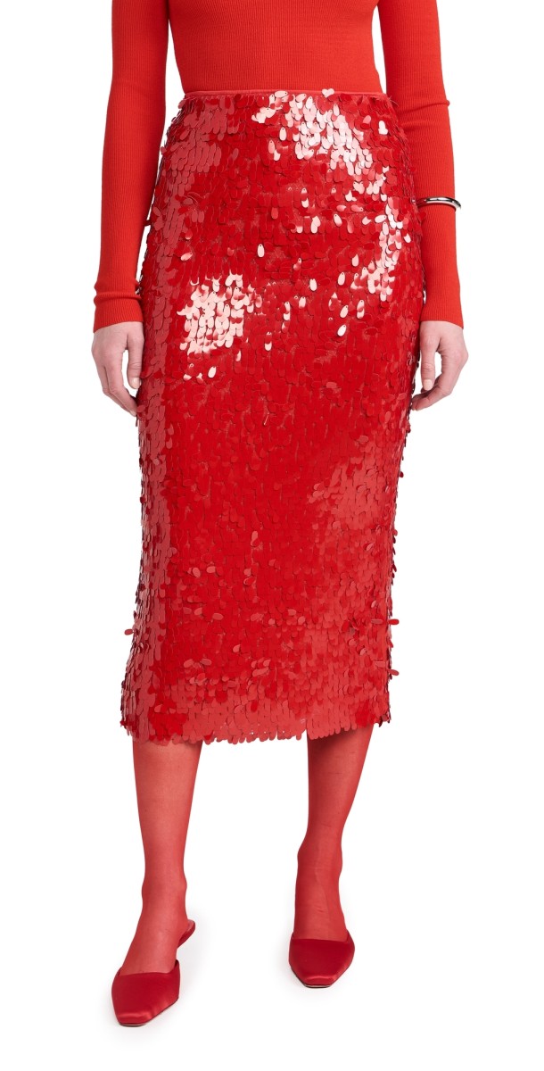 ASTR the Label Amos Skirt Red